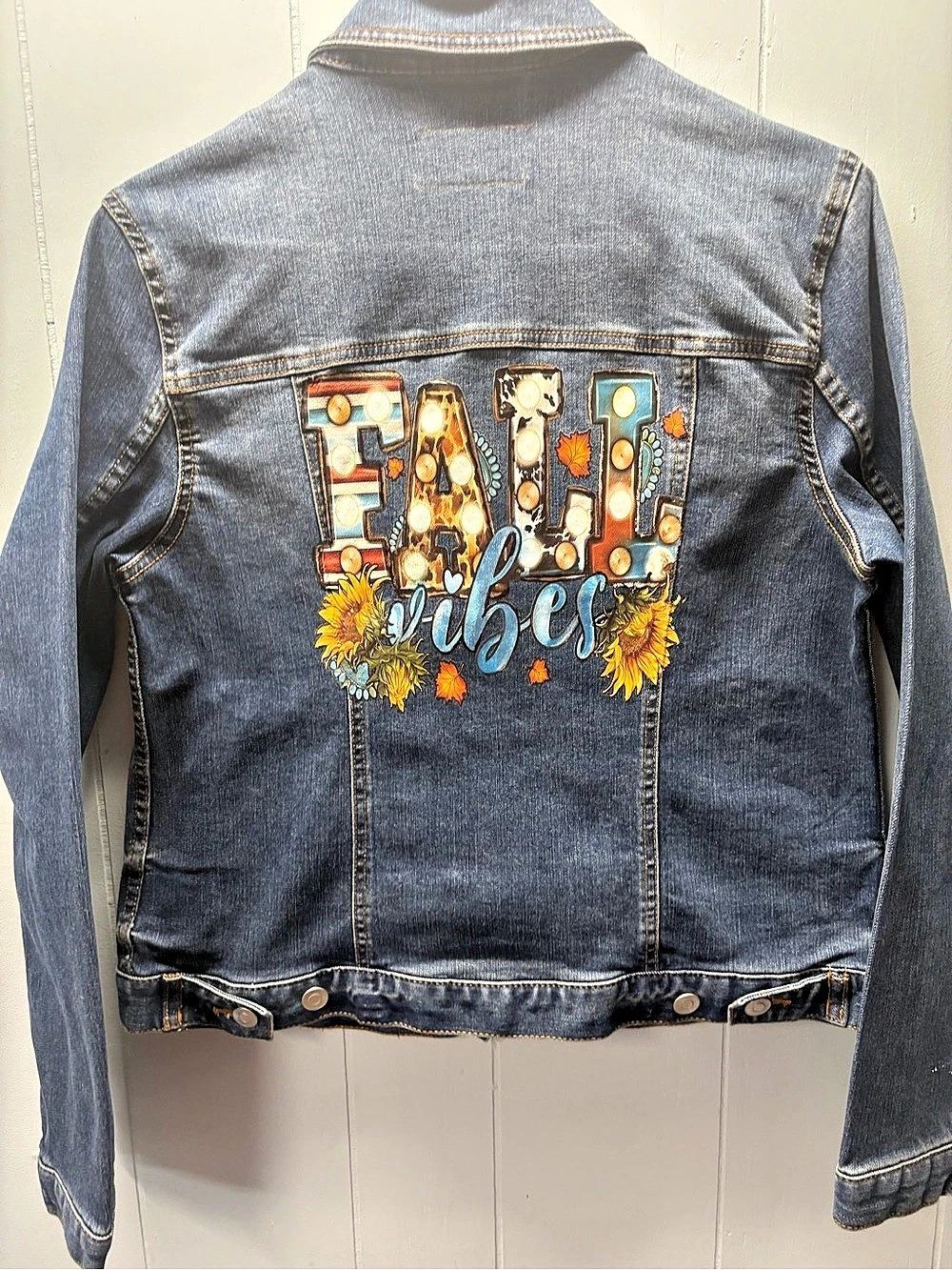 Custom Women's Graphic Denim Jacket